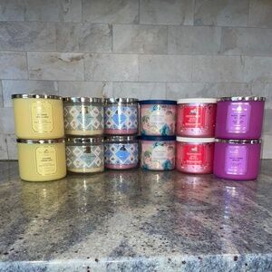 Bath & Body Works 3-Wick Candle Pairs -You Choose-NEW